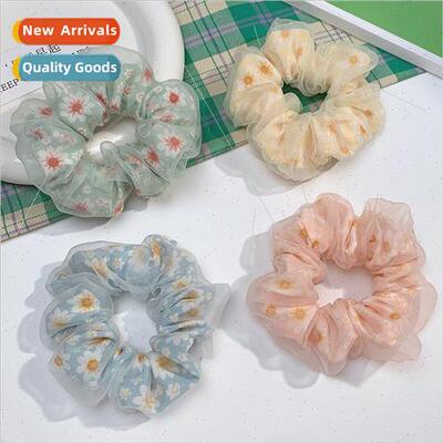 Korea cute flowers double-layer mesh large intestinal ring h
