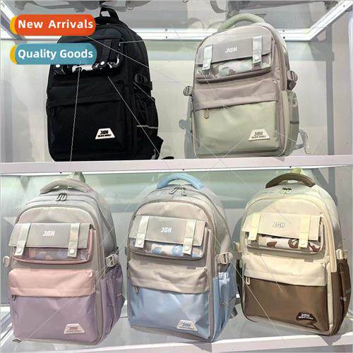 New large-capacy shoulder bag leisure bag junior students bo