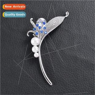 creative floral orchid Korean ladies versatile pearl new