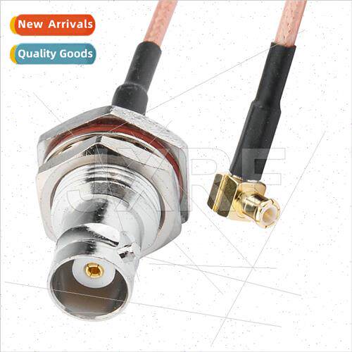 RF Adapter BNC-KY Large Hex to MCX-JW Male Bent RG316 Cable