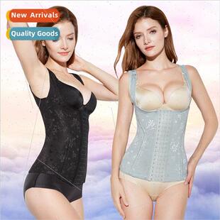 new jacquard shapewear gathered breast support corset top po