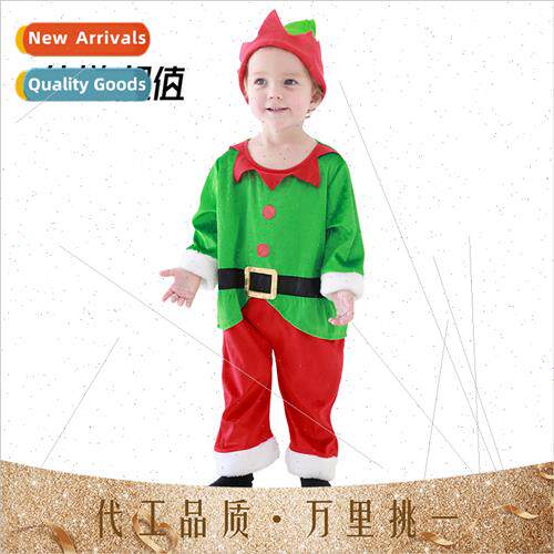 Christmas Baby Shows Costumes Permance Clothes Children Red