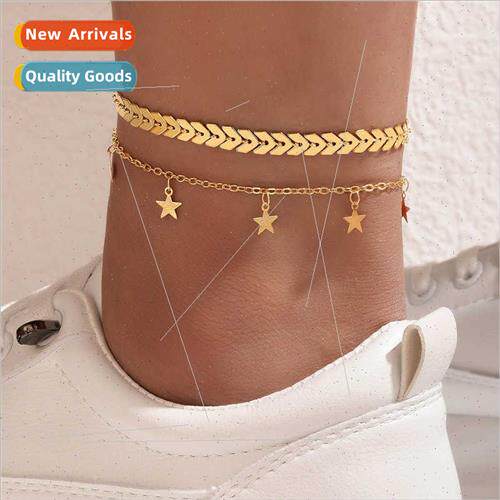 Europe fashion foot jewelry summer new fashion arrow chain a