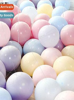 Macaroon color balloon explosion-proof balloon children birt