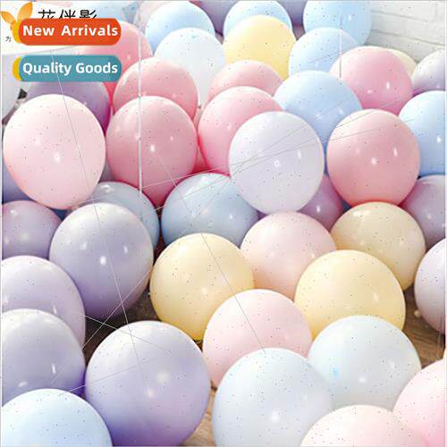 Macaroon color balloon explosion-proof balloon children birt