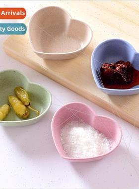 Wheat Straw Love Small Plates Kchen Vinegar Sauce ing Dish i