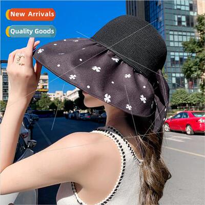2023 new vinyl sun hat polka dot foldable fisherman hat basi