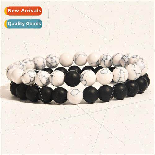 Jewelry 8MM Agate Tiger Eye Volcanic Rock Bracelet Couple St