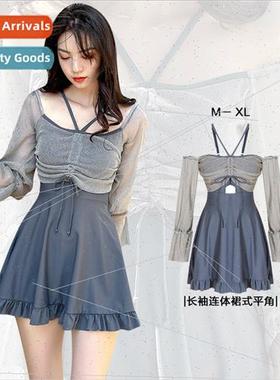Swimsu female one-piece belly-shading thin Korea ins conserv