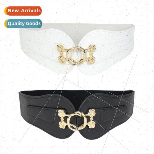 Fashion elastic wide belt female skirt jumper coat Korea hun