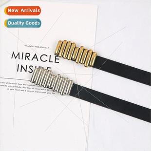 new caterpillar press Korea belt retro buckle fashion simple