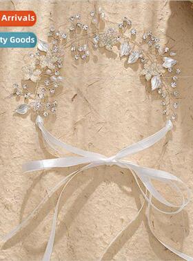 Europe bridal headdress elegant pearl hairband wedding dress