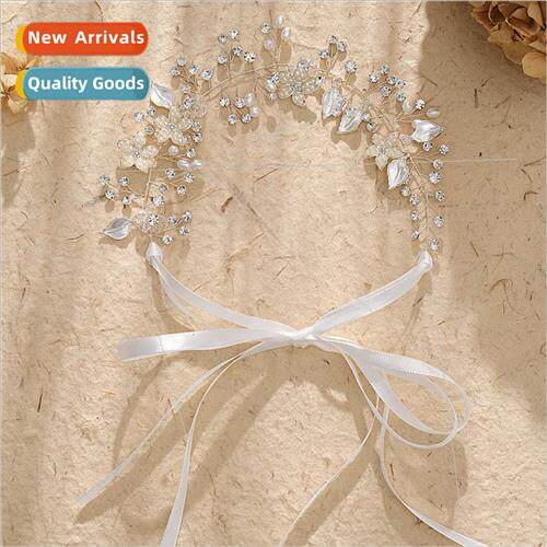 Europe bridal headdress elegant pearl hairband wedding dress