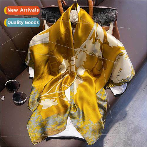 2023 spring summer new elegant floral simulation silk satin