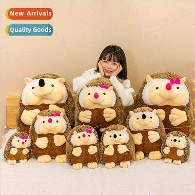 Cute cute couple hedgehog doll plush toys creative doll pill
