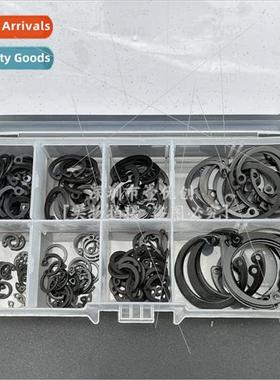 160PCS Black Inner Circlips in Boxes适用C-Hole M6 8 10 12 14