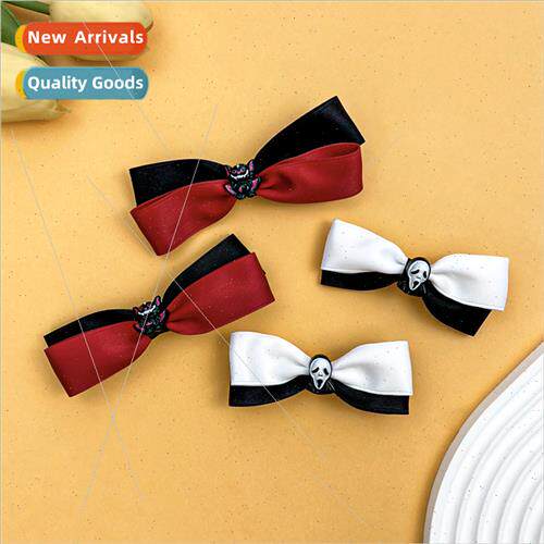 Halloween double spelling bow hairpin female personaly versa