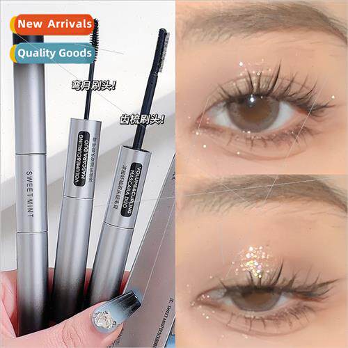 Thick slender double-ended mascara waterproof not easy to sm