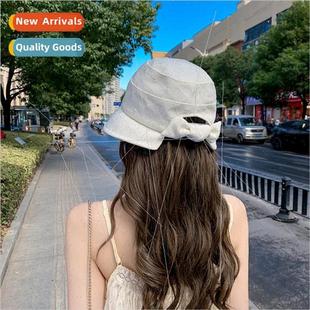 hat bow show new fac fashion sun casual 2023 pot