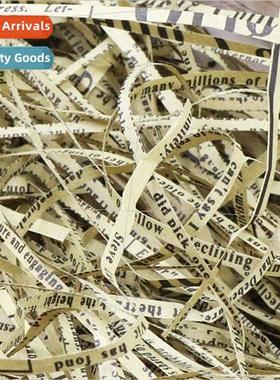 Vintage English newspaper silk raffia filler Valentine Day g