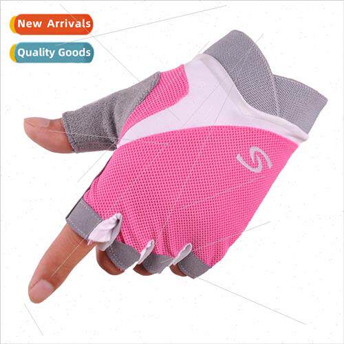 New half-finger gloves female breathable -slip silicone glov