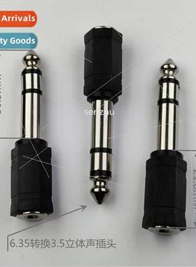 6.35 Headphone Plug Stereo Microphone Plug Convert 3.5 Audio