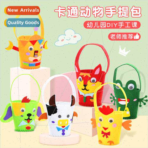 Children kindergarten diy handmade materials woven creative