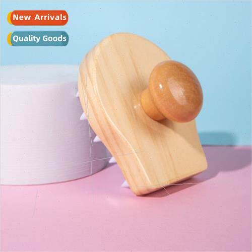 Hair Deep Cleaning Bath licone Hair Wash Brush Portable Wood