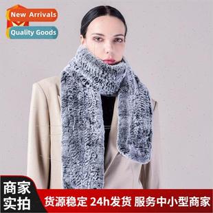 hair col autumn solid new long rabb otter winter hch Korean