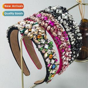 fashion new shiny Hair baroque Europe crystal headband bands