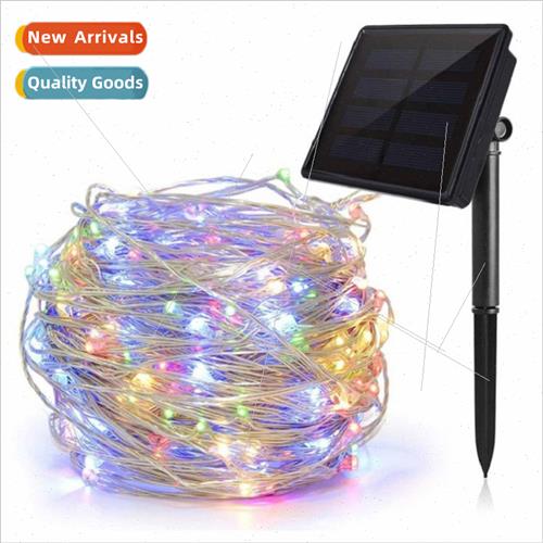 LED colorful starry sky light string copper wire solar light