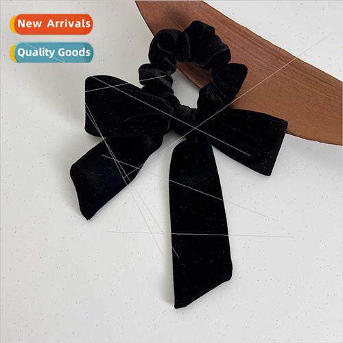 French velvet headband fluttering band bow hair circle fall