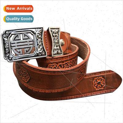 new ethnic leather belt personalized embossing machine engra