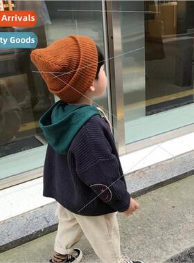 2019 Korean  of the childrens knitted pullover hat boys and