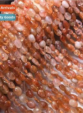 Natural gold strawberry sunstone type help finished long cha