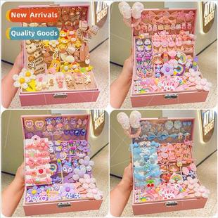Girls hair accessories gift box children set storage box gif