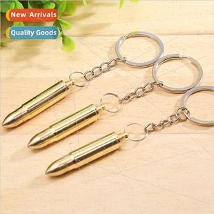 Bullet Keychain Brass Alloy Scoop mulation Ear Creative