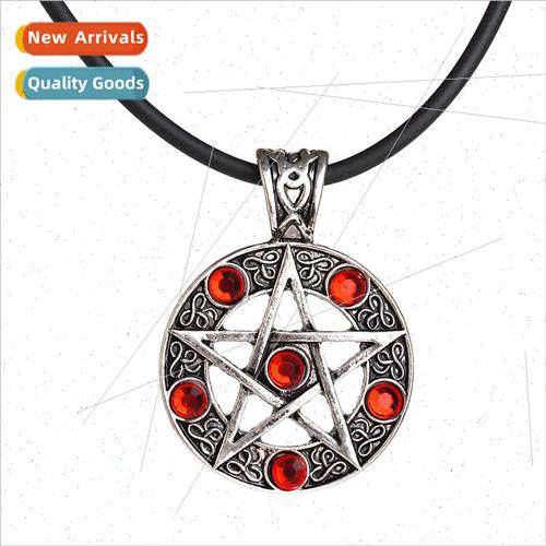 europe satanic symbol pentagram diamonds fashion jewelry pen