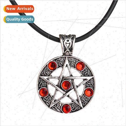 Europe Satanic Symbol Pentagram Diamonds Fashion Jewelry Pen
