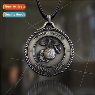 American personalized vintage U.S. G.I. milary tag pendant n