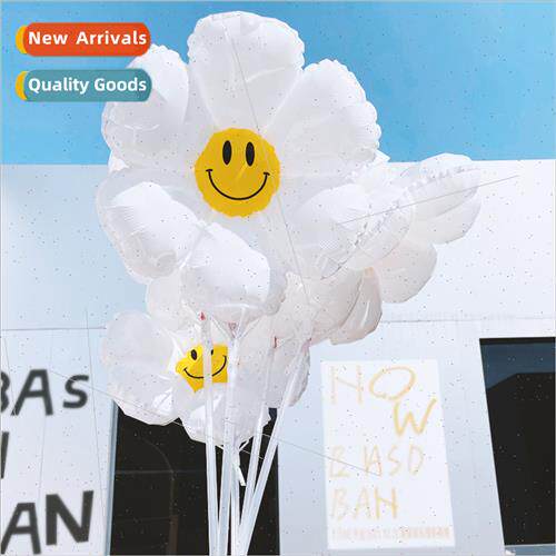 Korean ins medium small size whe numbers smiley daisy alumin