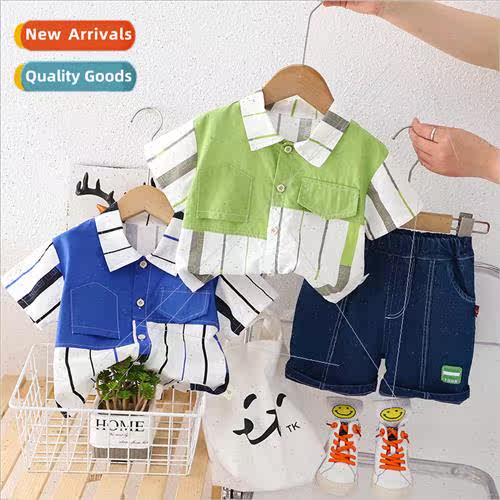 Boys short-sleeved suit shirt childrens clothes cotton shirt