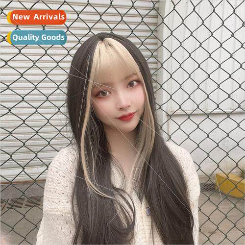 wig female  long full head set simulation bangs dye chemical