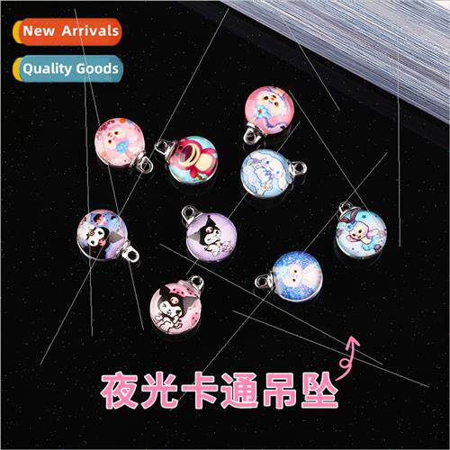 Glow-in-the-dark cartoon pendant handmade DIY jade cinnamon