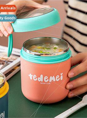 Stainless steel sealed insulated soup cans milk cups breakfa