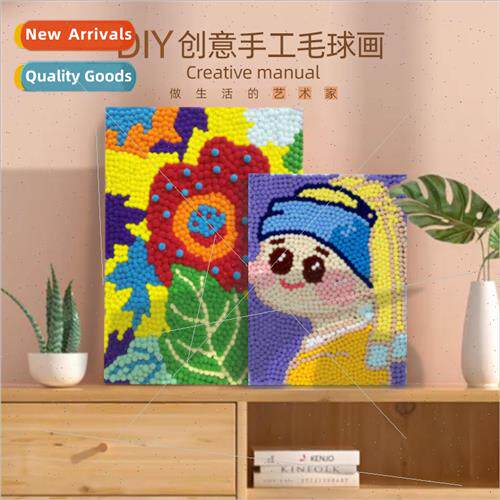diy handmade fur ball painting children making material pack
