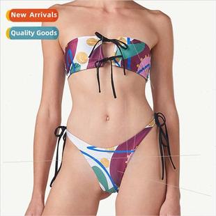 sexy bustier tie Europe new bikini swi swimsu