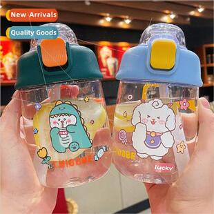 cup girls drinking milk children straw students Cute ins