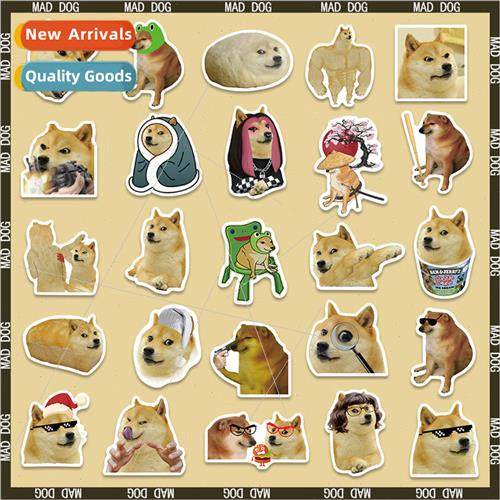 50 Buff Doge Dog Emoji Stickers Decoration Computer Phone Ca