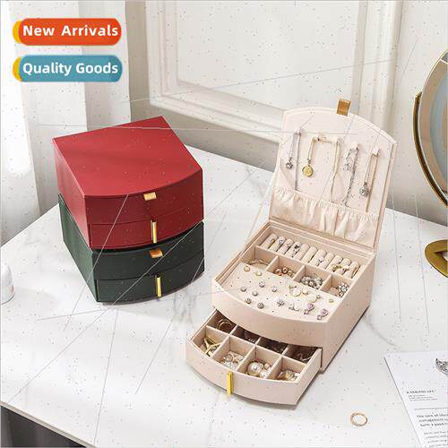 Jewellery box new necklace earrings earrings ring storage bo